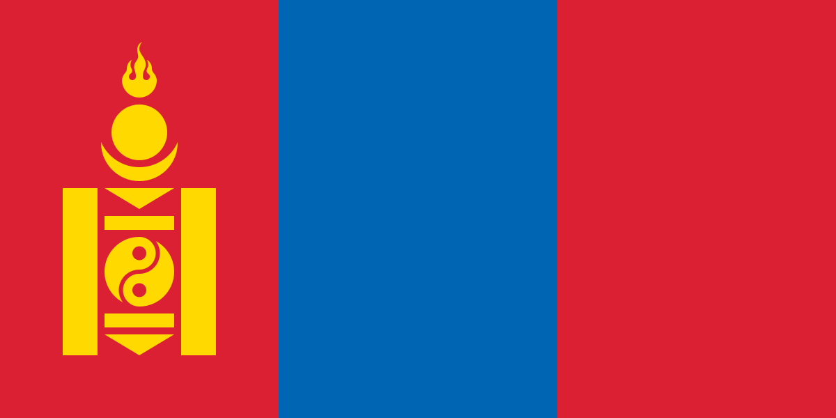 National flag of Mongolia