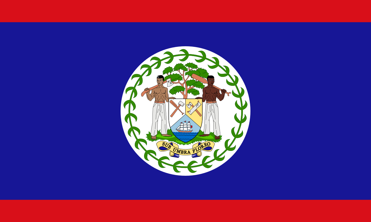 National flag of Belize