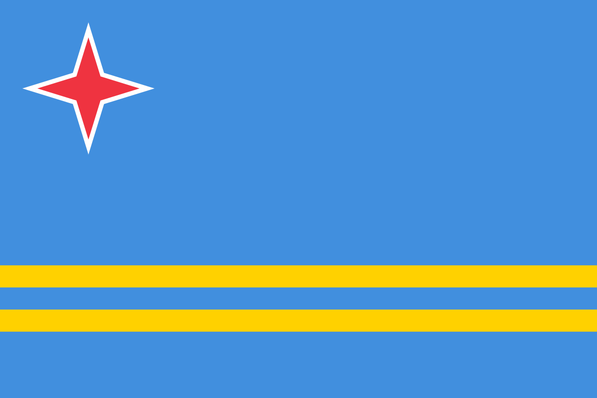 National flag of Aruba